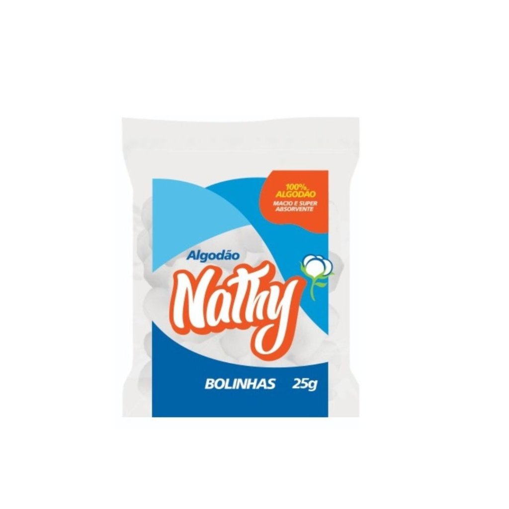 Algodão Bola Branca Nathy 25g