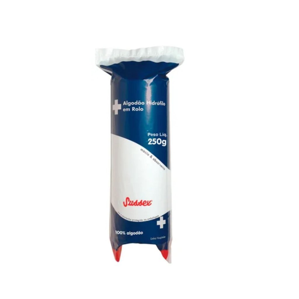 Algodão Hidrófilo Sussex Rolo 250g