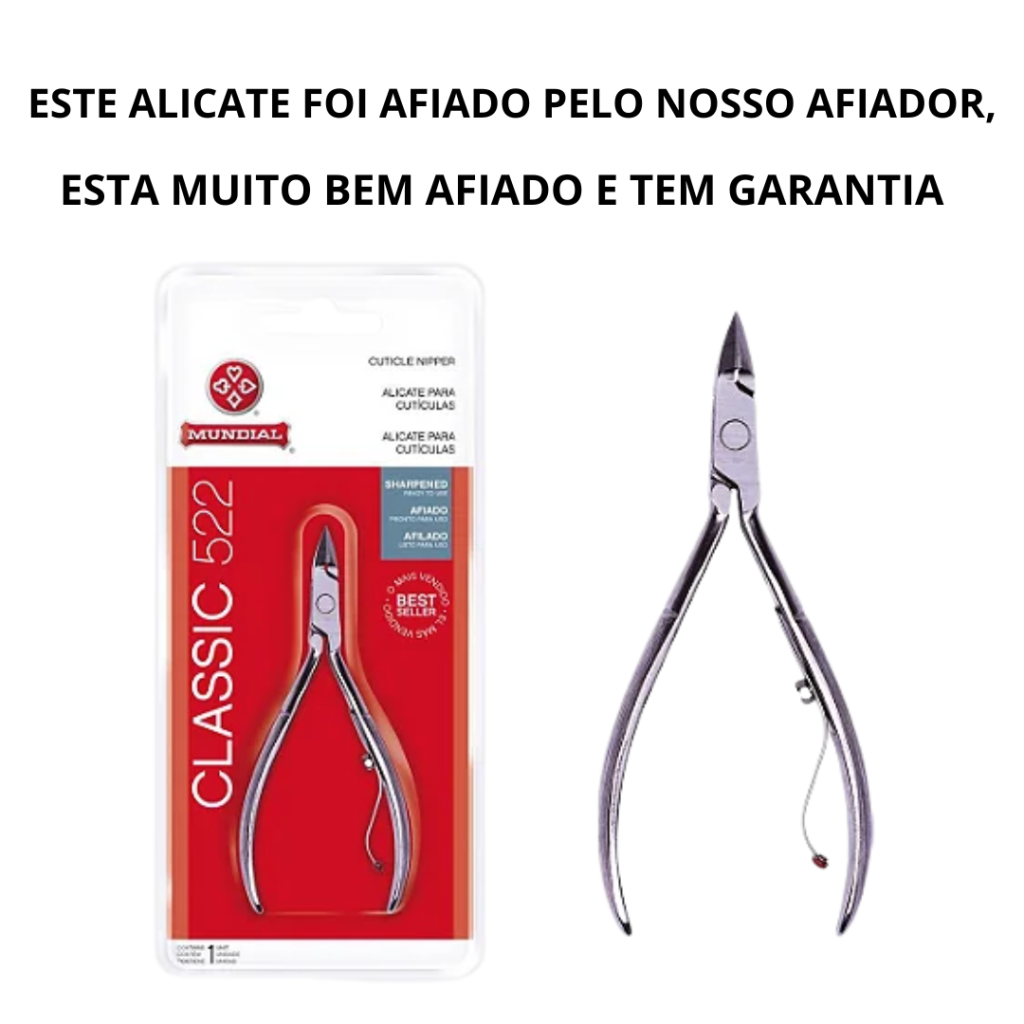 Alicate de Cutícula Mundial 522 AFIADO 
