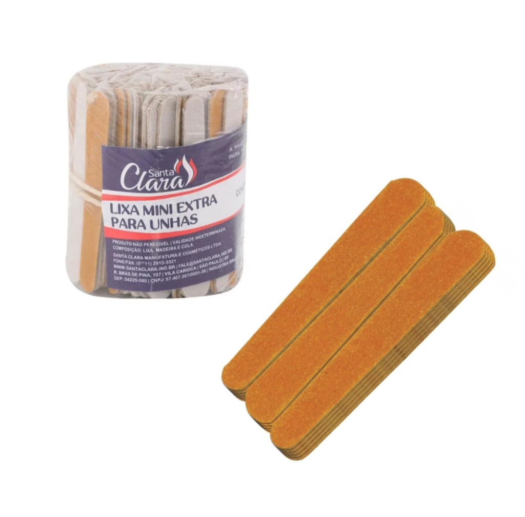 Pacote Mini Lixa Bege 144un