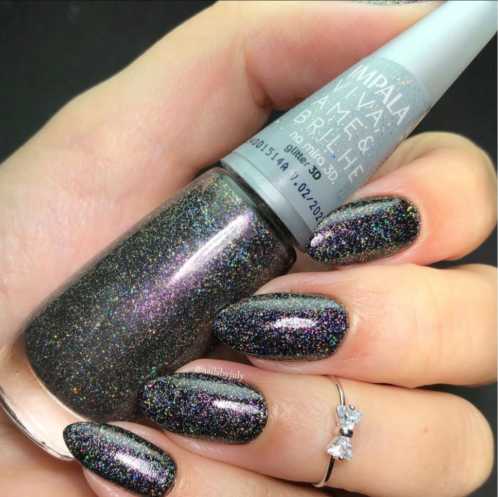 Esmalte Glitter Impala Na Mira 3D