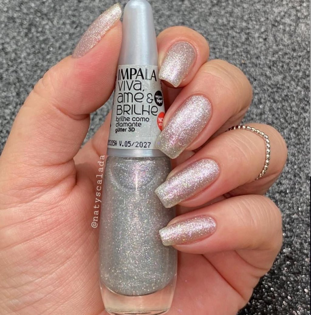 Esmalte Glitter Impala Brilhe Viva, Ame Como Diamante 
