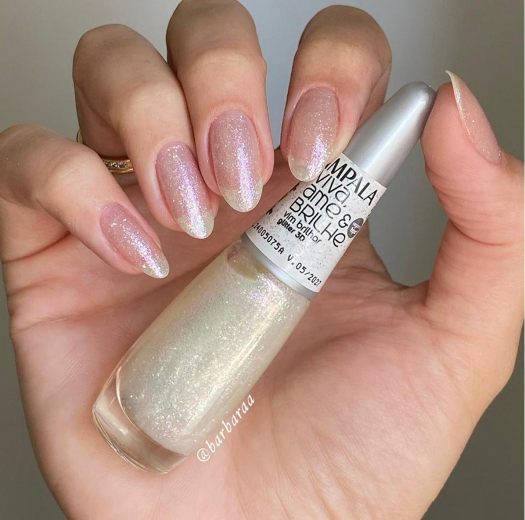 Esmalte Glitter Impala Viva, Ame Vim Brilhar