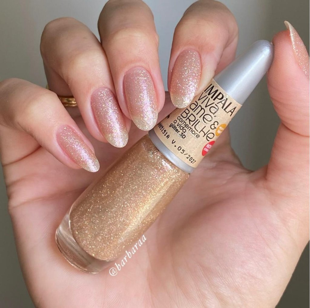Esmalte Glitter Impala Viva, Ame Comemore a Vida 