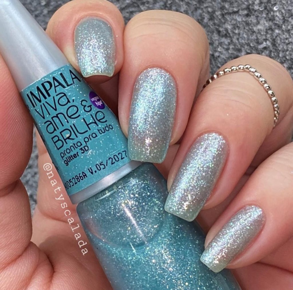 Esmalte Glitter Impala Viva, Ame Pronta pra Tudo 