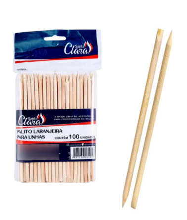 Palito de Unha Laranjeira 100un