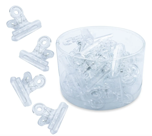 Pote Presilha Curva C Transparente Unha Gel c/ 12un