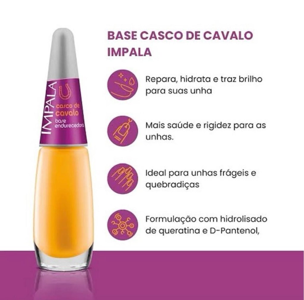 Esmalte Base Impala Casco de Cavalo 