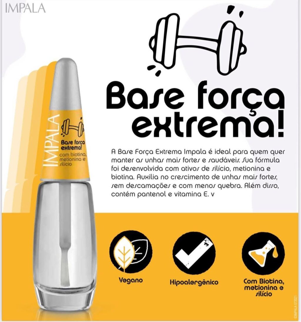 Esmalte Base Impala Força Extrema 