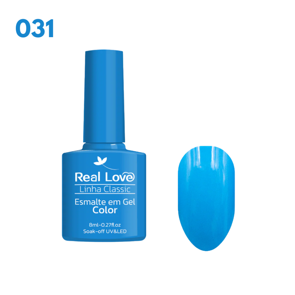 Esmalte UV Gel Real Love 8ml 031 Azul 