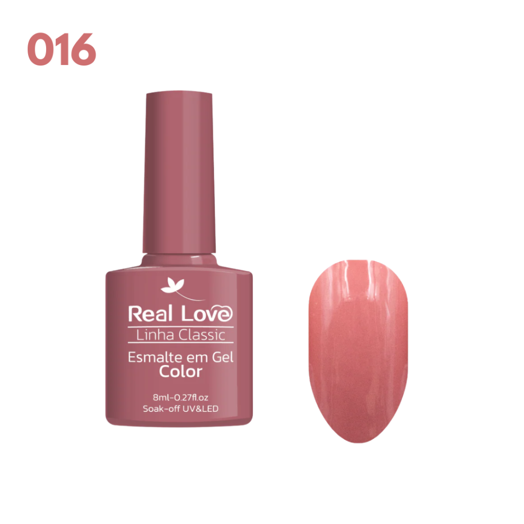 Esmalte UV Gel Real Love 8ml 016 Nude 