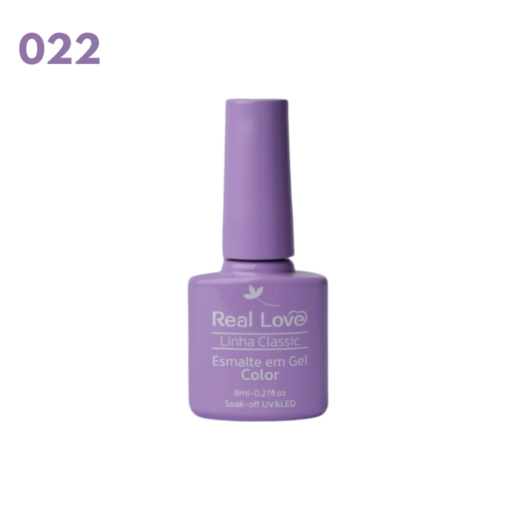 Esmalte UV Gel Real Love 8ml 022 Lilas 
