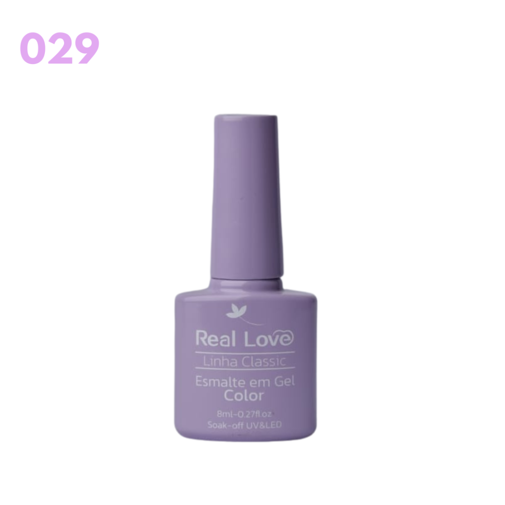 Esmalte UV Gel Real Love 8ml 029 Lilas 