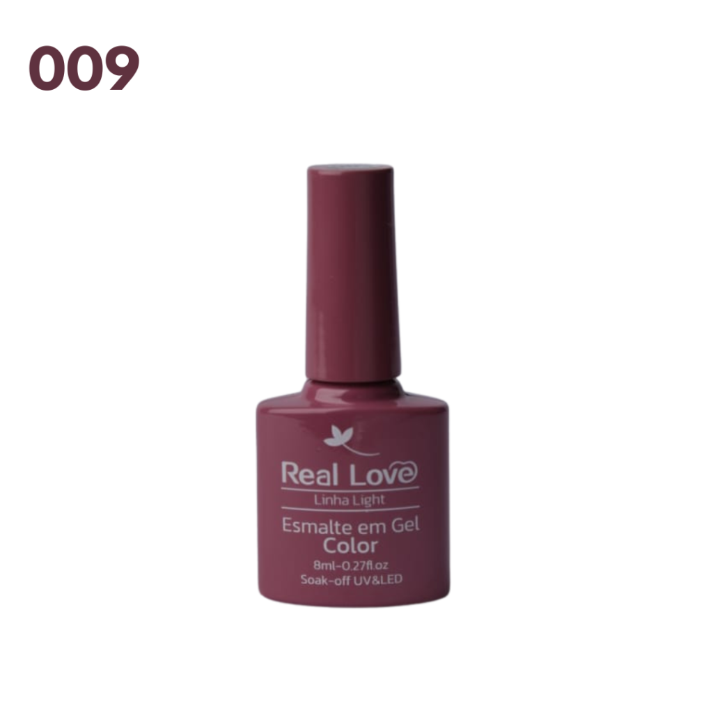 Esmalte UV Gel Real Love 8ml 009 Rosa