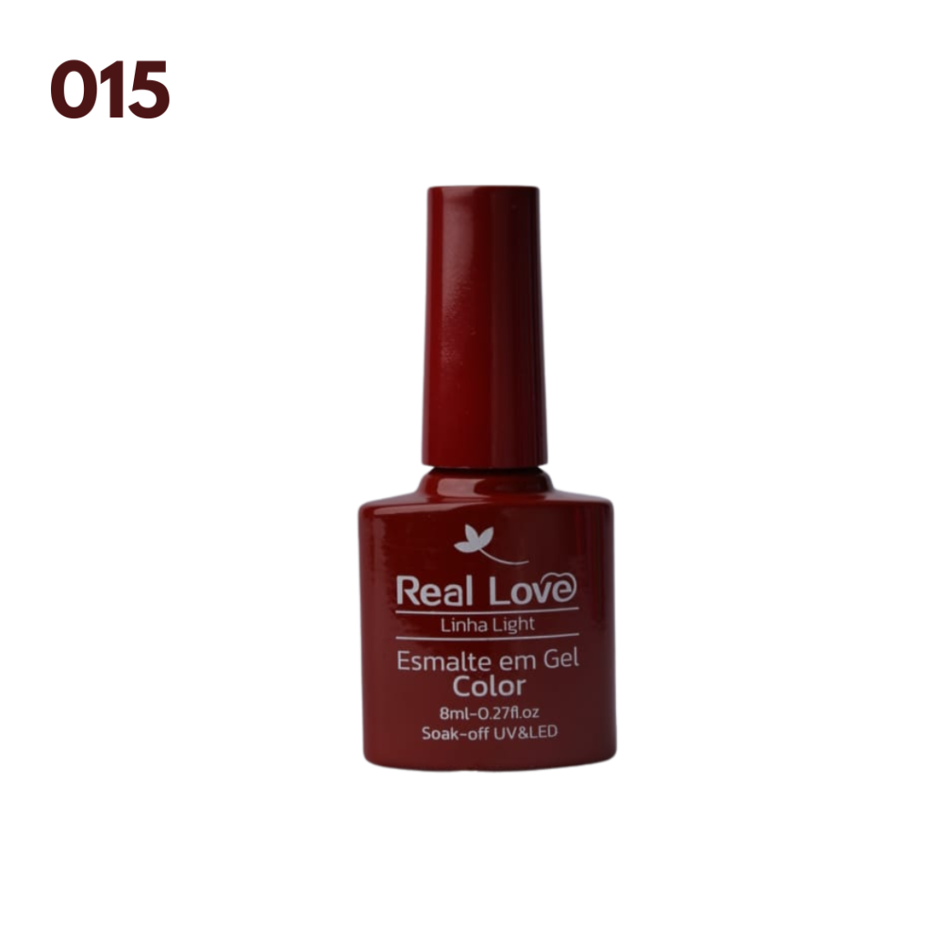 Esmalte UV Gel Real Love 8ml 015 Vermelho