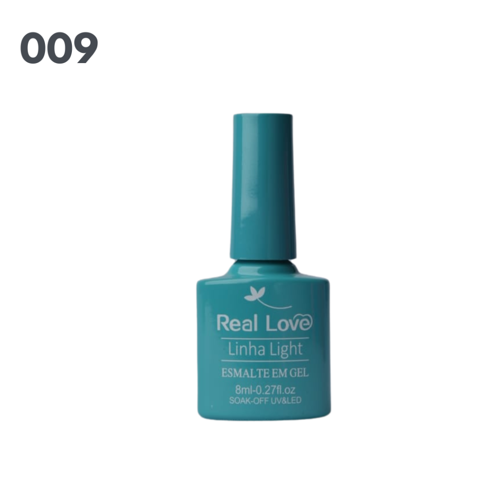 Esmalte UV Gel Real Love 8ml 009 Verde Agua