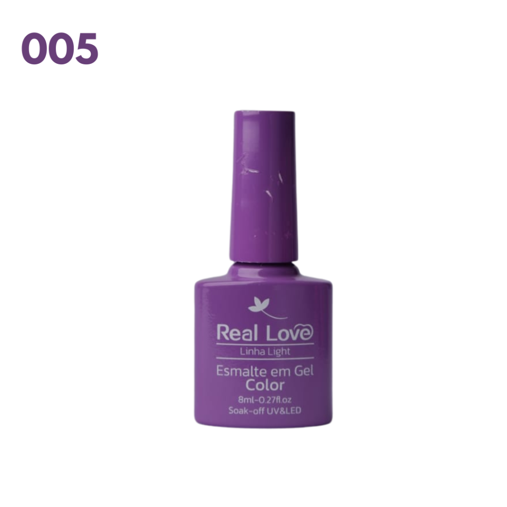 Esmalte UV Gel Real Love 8ml 005 Roxo