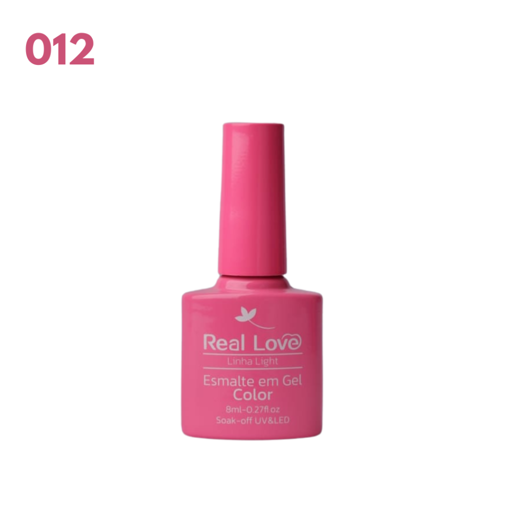 Esmalte UV Gel Real Love 8ml 012 Rosa
