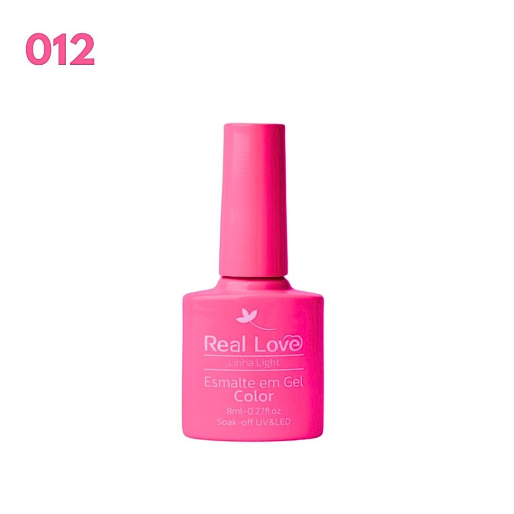 Esmalte UV Gel Real Love 8ml 012 Pink
