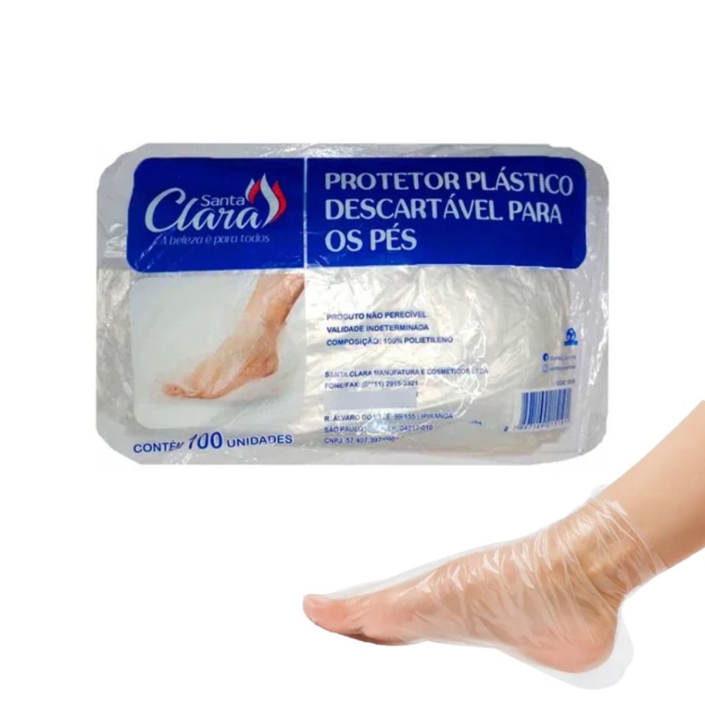 Botinha Plastico para Pés 100Uni