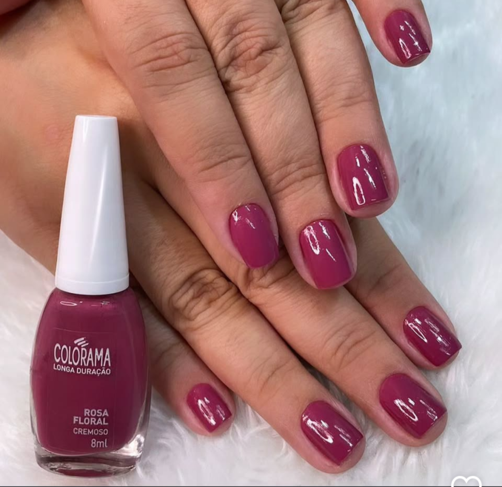 Esmalte Rosa Colorama Rosa Floral 