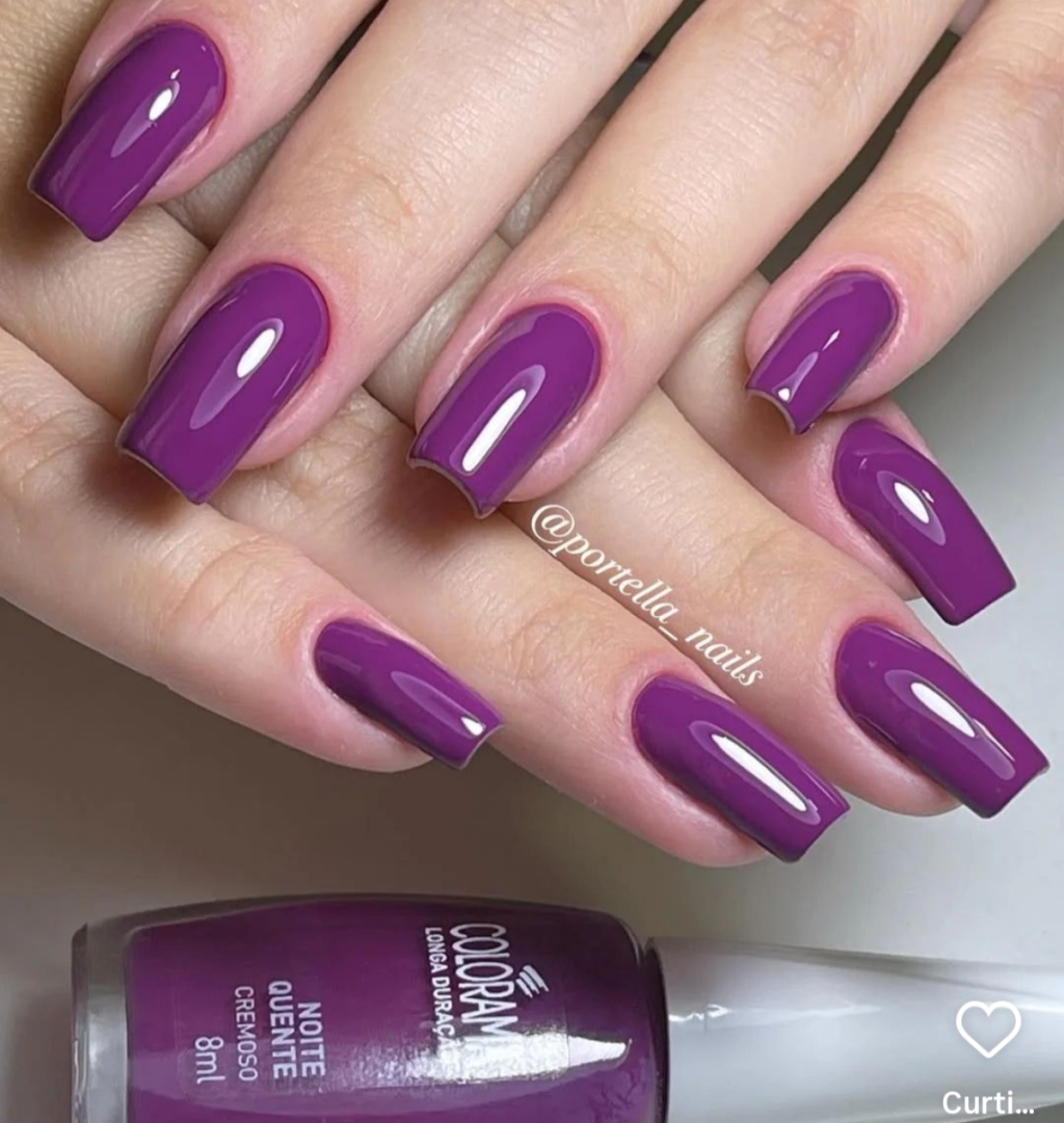 Esmalte Roxo Colorama Noite Quente 