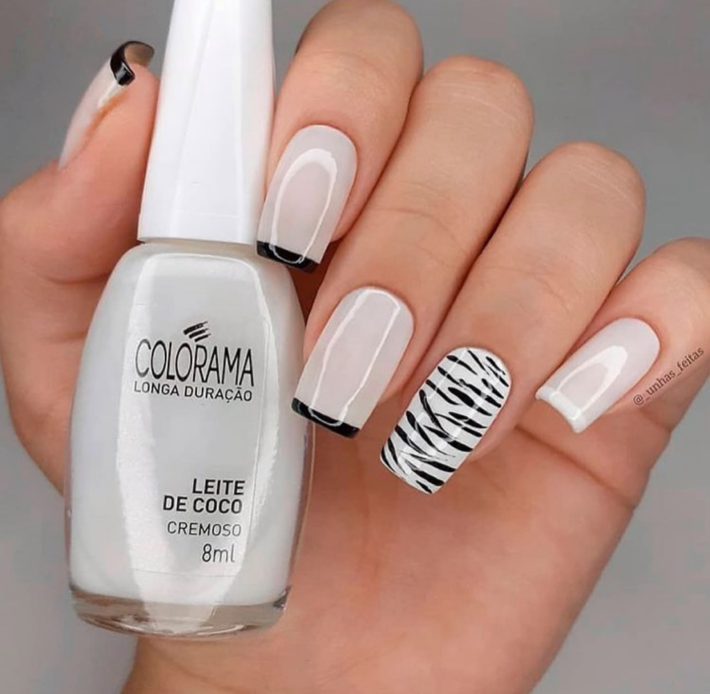 Esmalte Branco Colorama Leite de Coco Natural Leitoso 