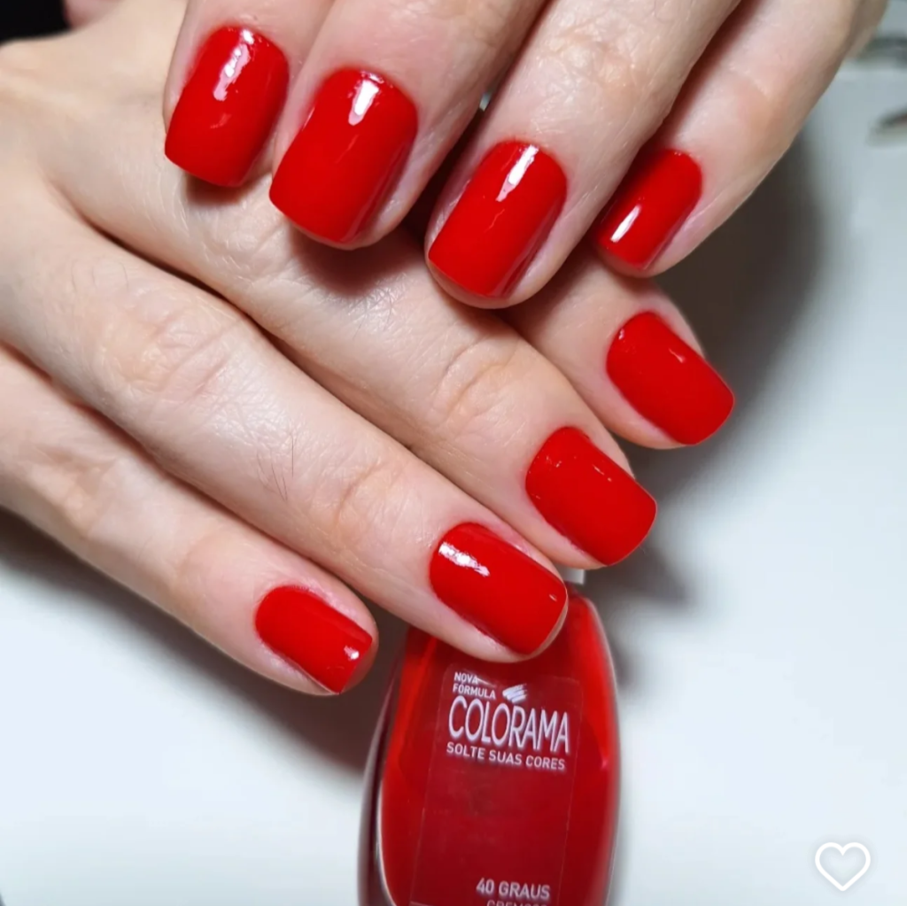 Esmalte Vermelho Colorama 40 Graus 