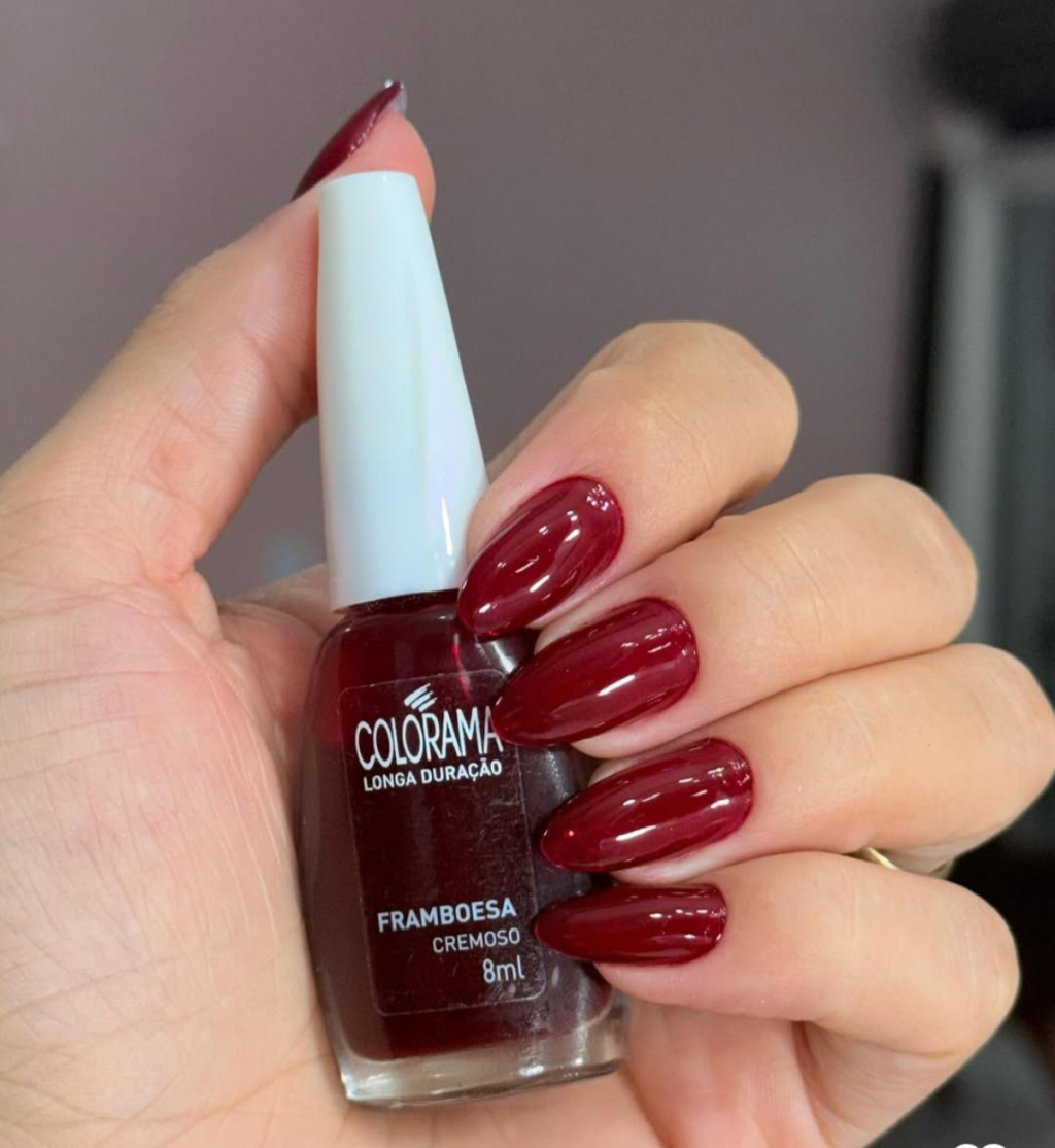 Esmalte Vermelho Colorama Framboesa 