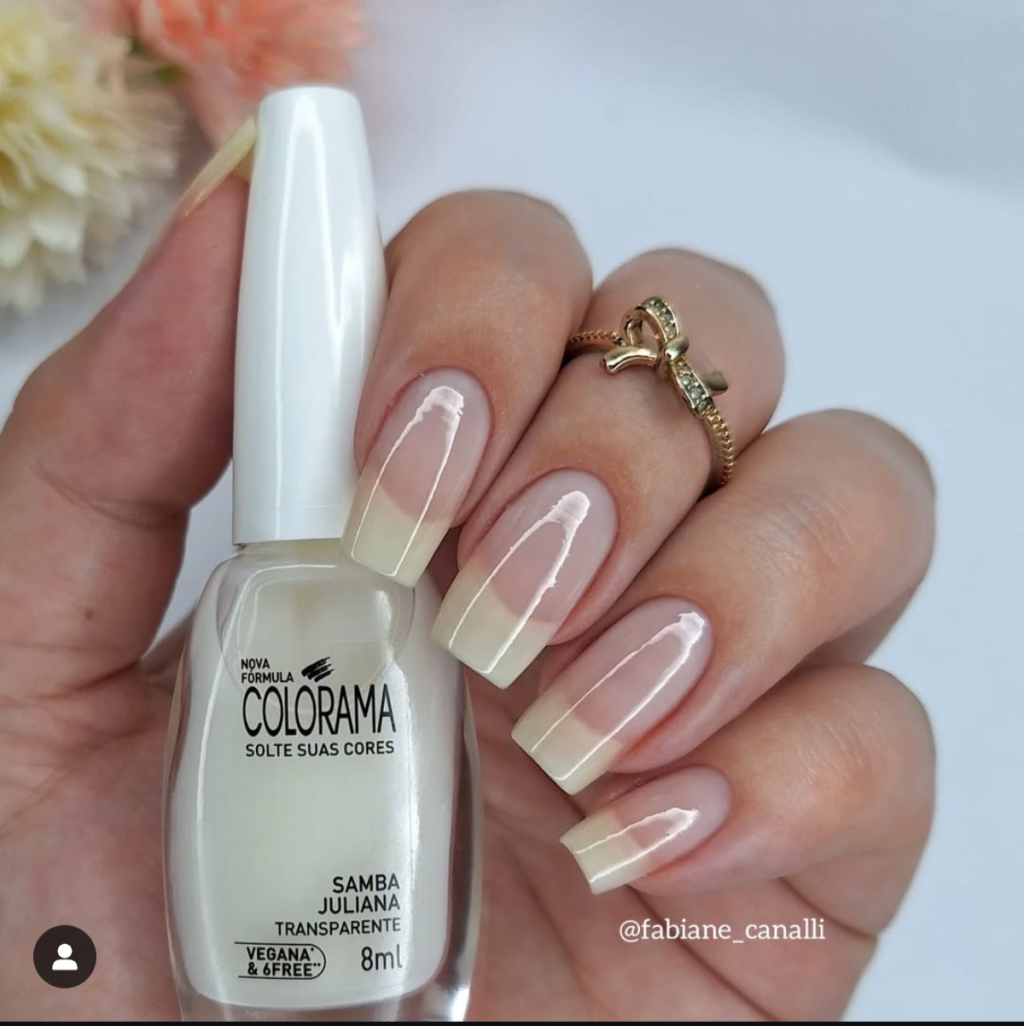 Esmalte Branco Colorama Samba Juliana Natural Transparente 