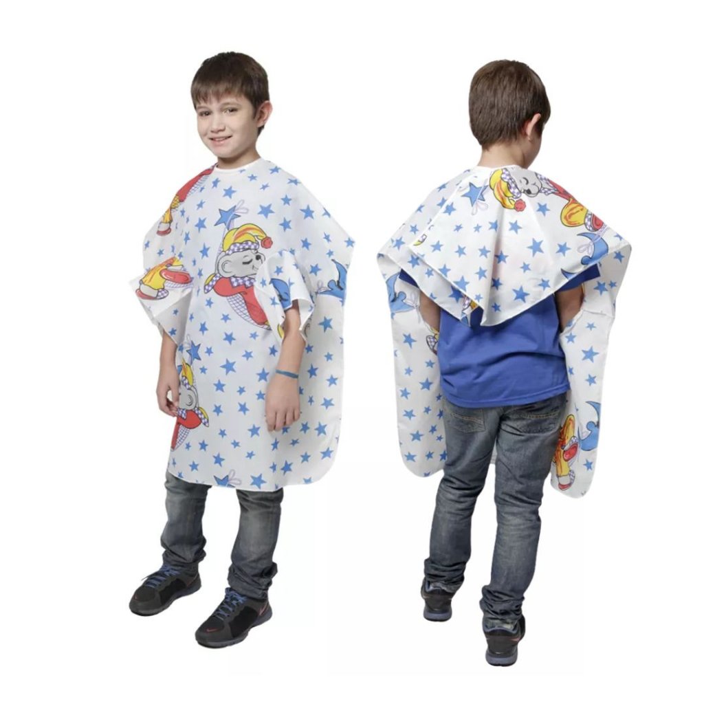 Capa de Nylon Infantil Estampada Com Manga e Velcro