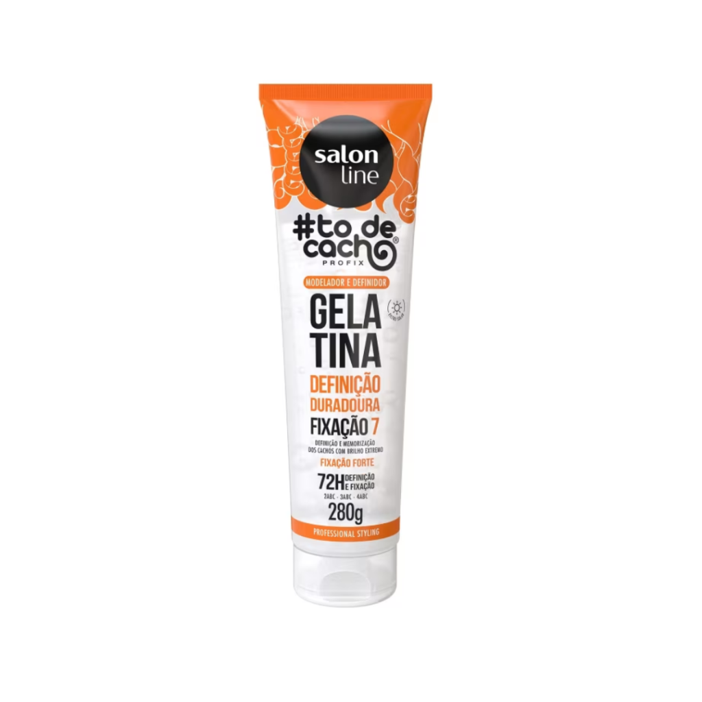Gelatina Salon Line To de Cachos Definição Duradoura Fix 7 - 280g 