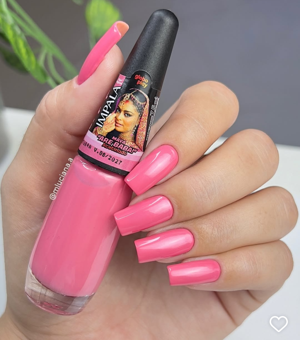 Esmalte Rosa Impala Globo Play Are Baba 