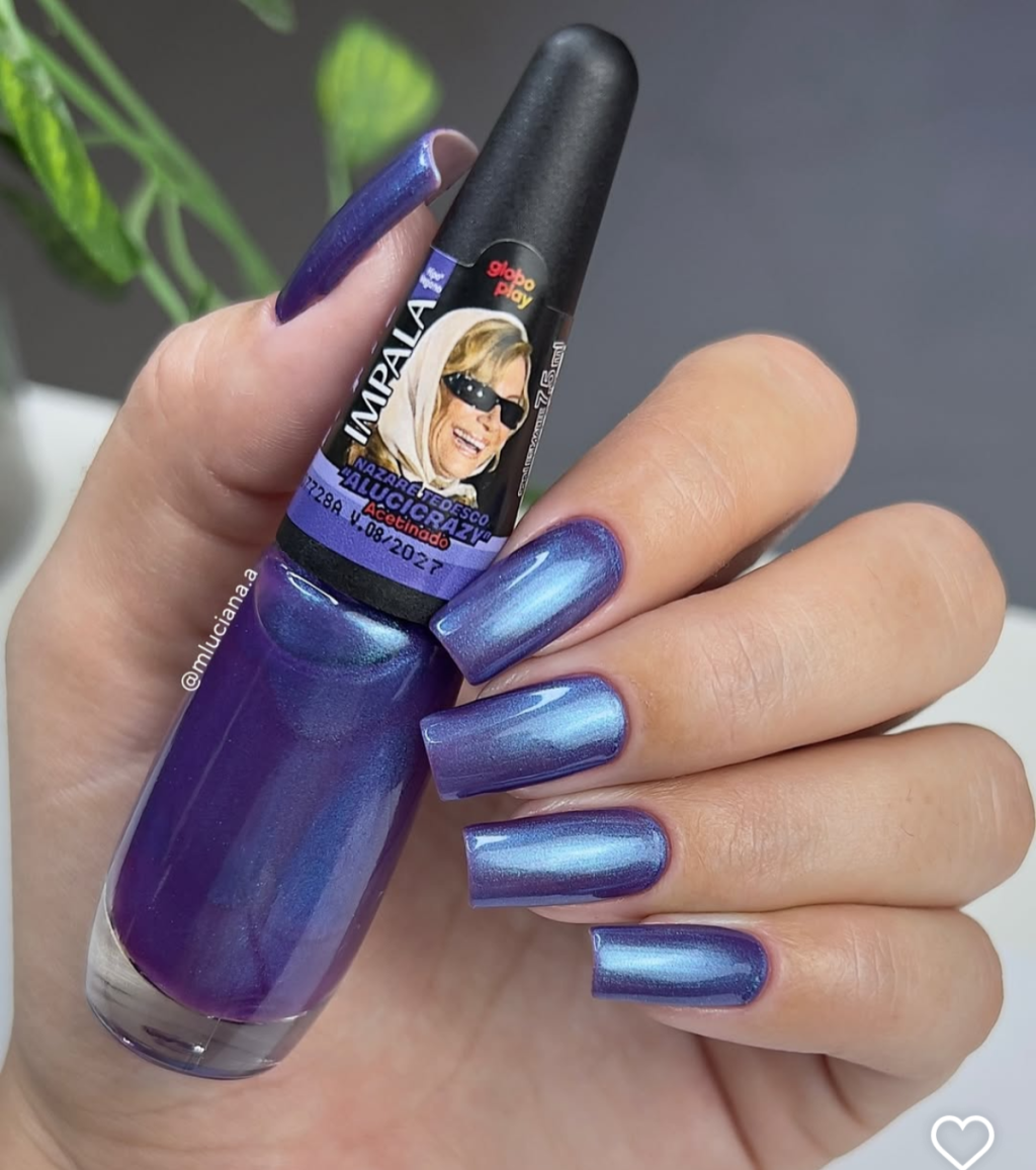 Esmalte Roxo Impala Globo Play Alucicrazy