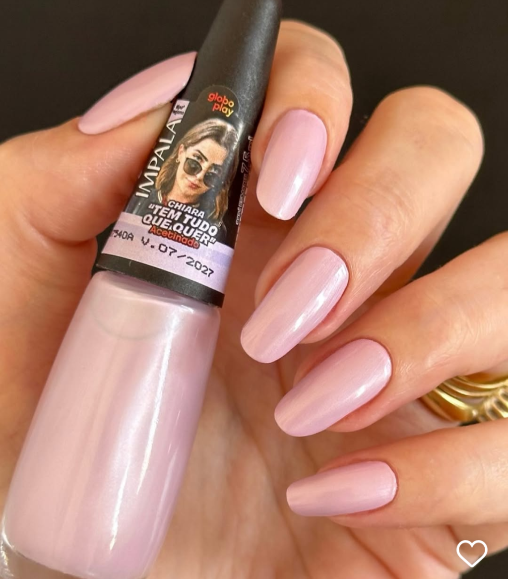 Esmalte Rosa Impala Globo Play Tem tudo que Quer 