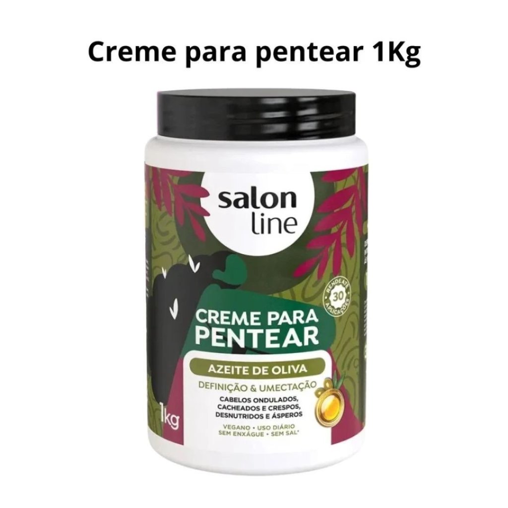 Creme de Pentear 1kg Salon Line Azeite de Olivia 