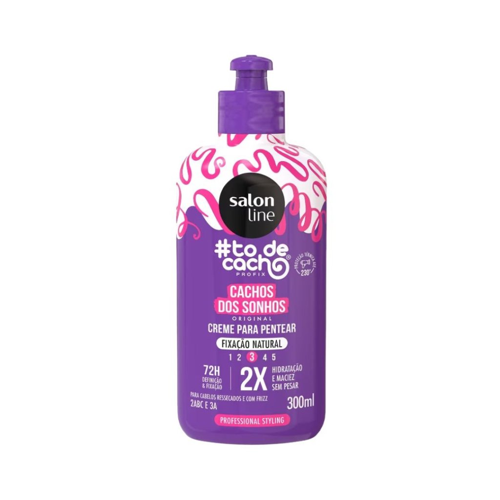 Creme de Pentear 300ml Salon Line TC Fixação Natural
