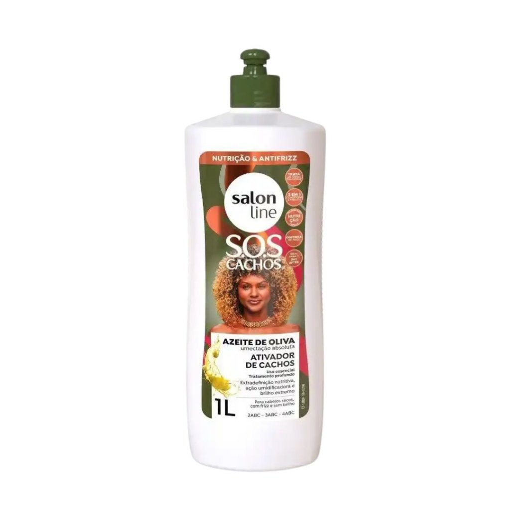 Creme de Pentear 1lt Salon Line SOS Cachos Azeite de Oliva