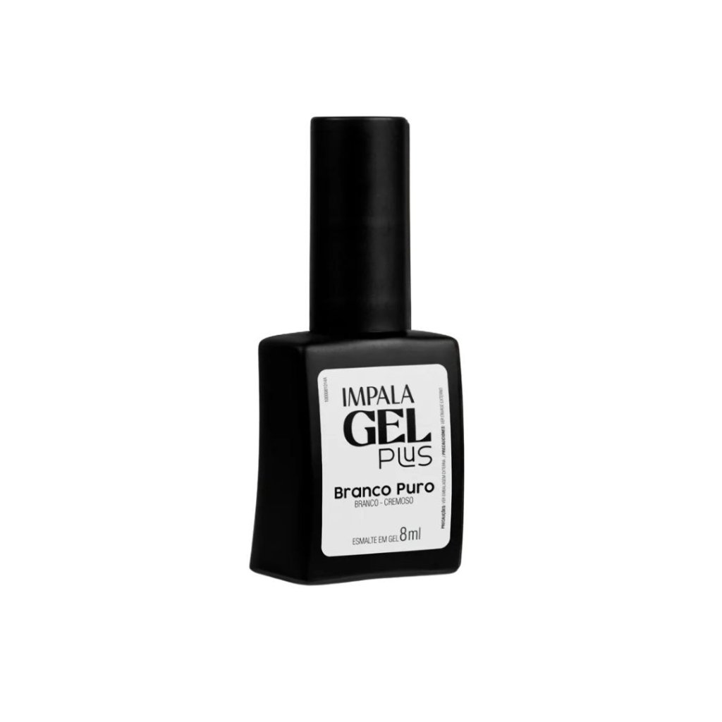 Esmalte em Gel Impala Branco Puro 8ml Cremoso
