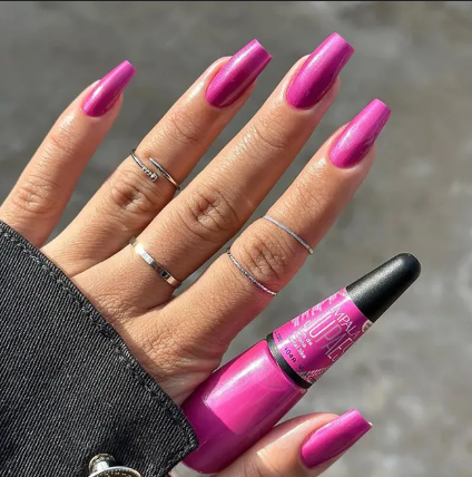 Esmalte Rosa Impala Ju Paes Vem de Carona Metal Like