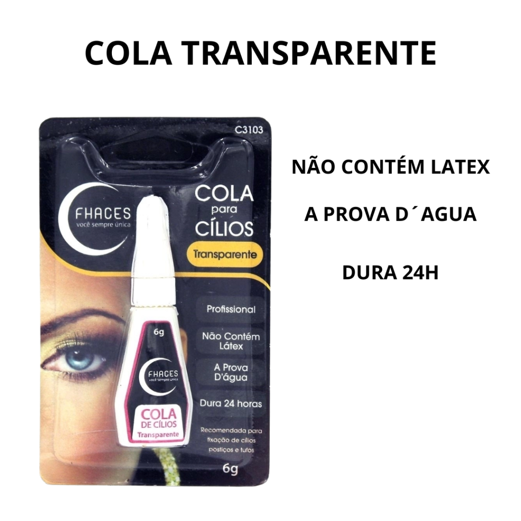 Cola Fhaces Transparente 6g Cílios Postiços 