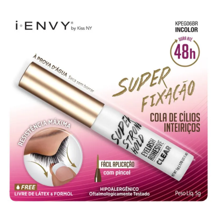 Cola Transparente de Cilios Kiss NY 5g