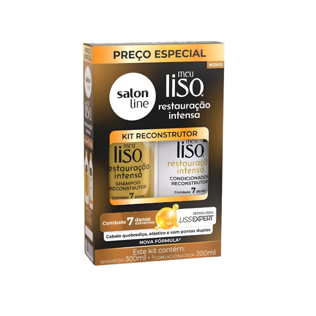 Kit Salon Line Shamp 300ml + Cond 200ml Restauração Intensa