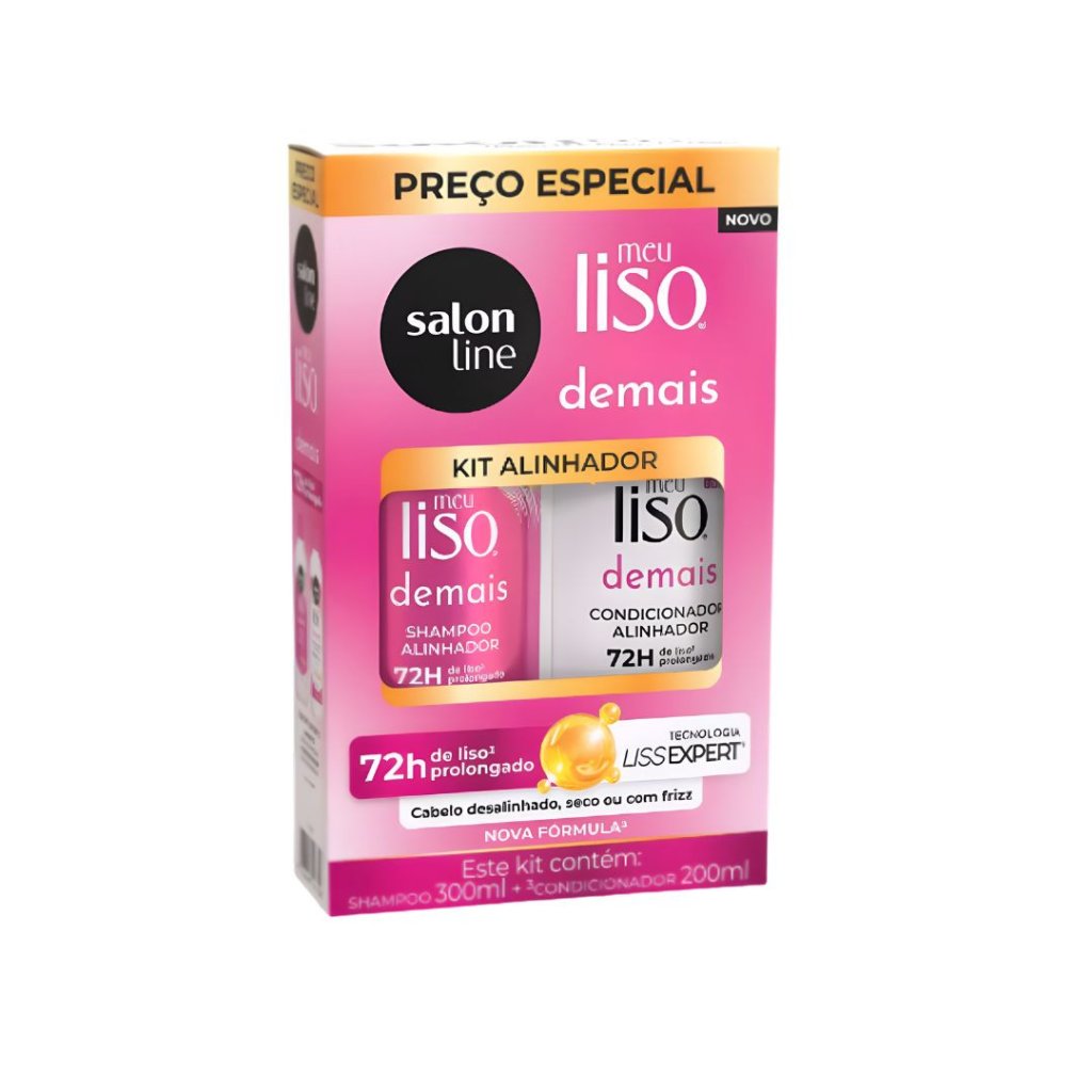 Kit Salon Line Shamp 300ml + Cond 200ml Demais Alinhador