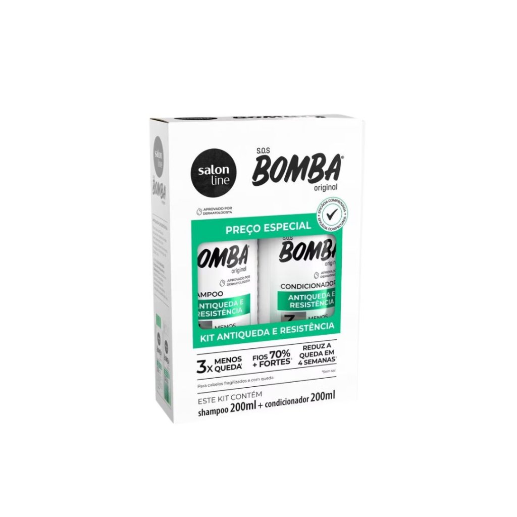 Kit Salon Line Shamp + Cond SOS Bomba Antiqueda  200ml