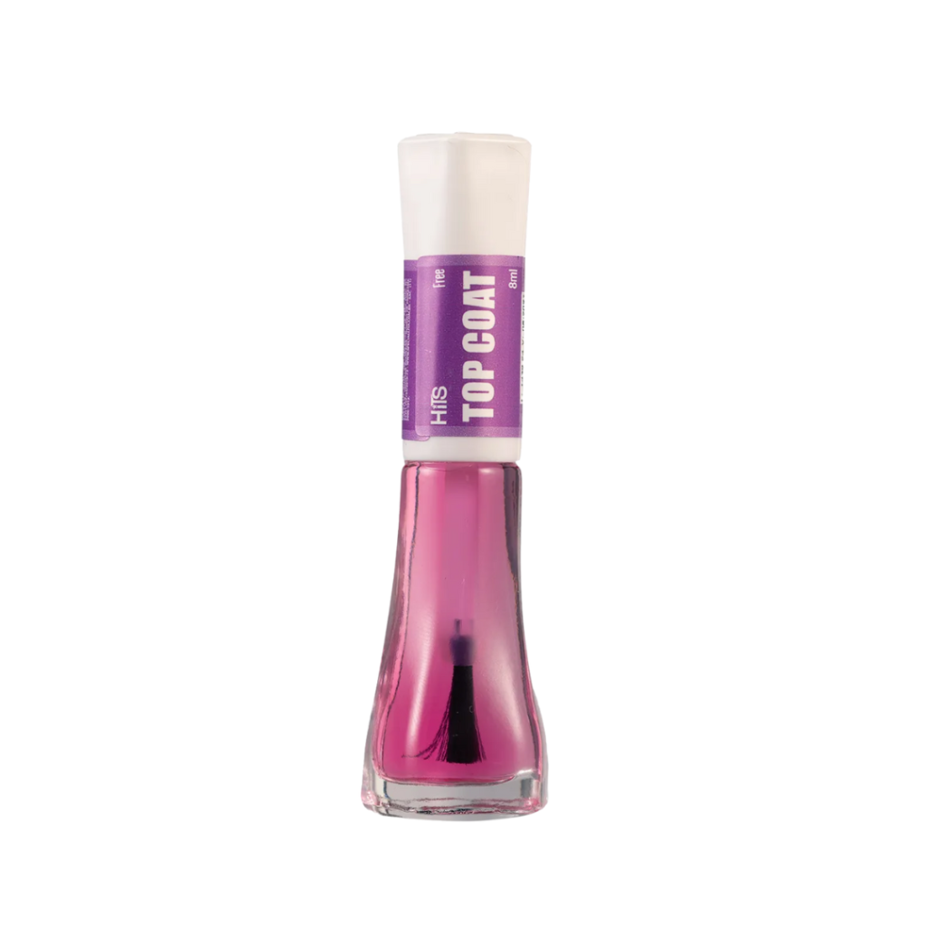 Esmalte Extra Brilho Hits Top Coat Efeito Gel