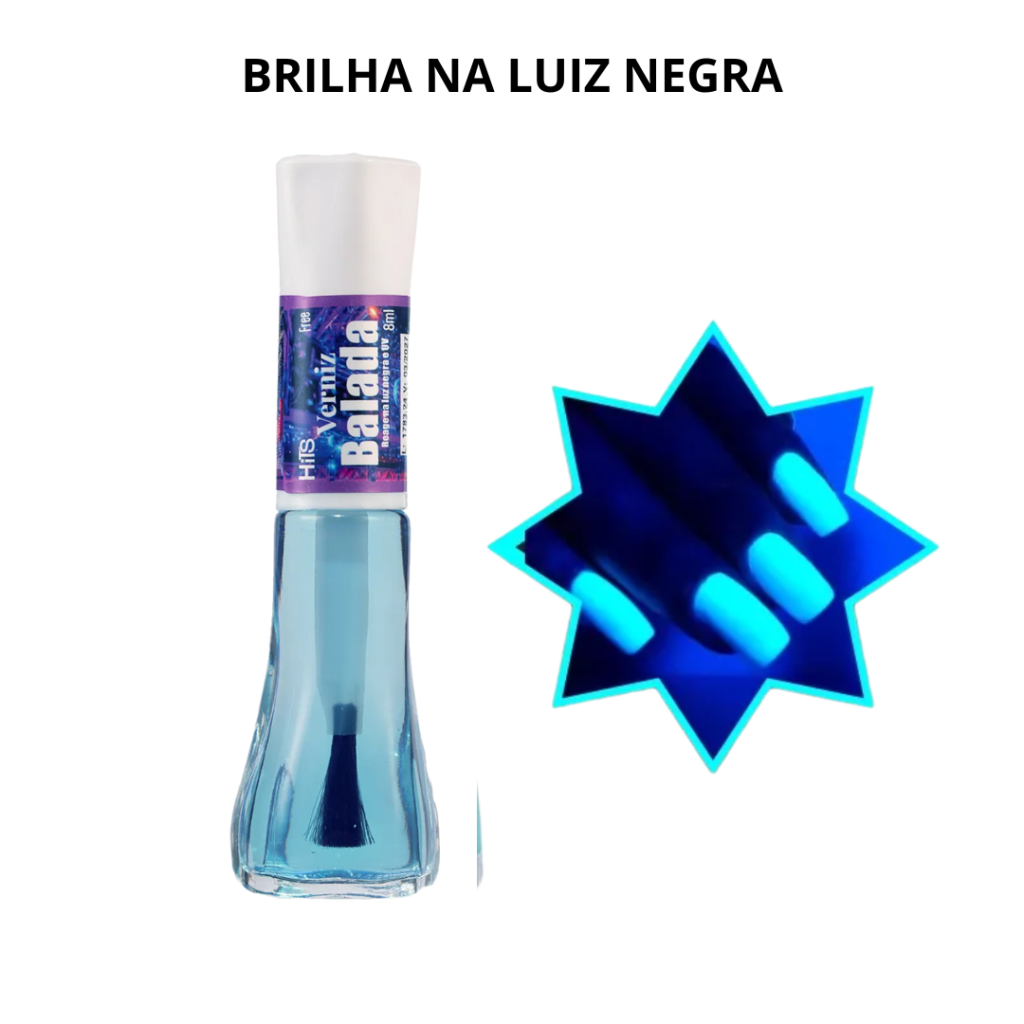 Esmalte Extra Brilho Hits Gel Balada Neon 