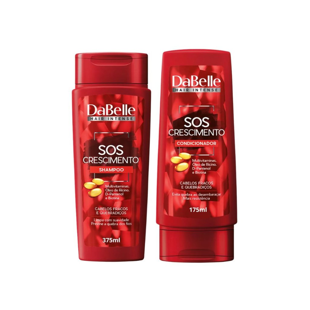Kit DaBelle Shamp 375ml + Cond 175ml SOS Crescimento (grande)