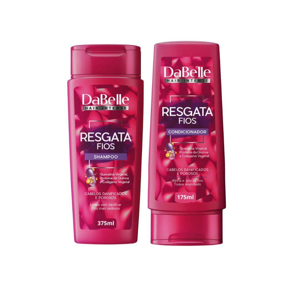 Kit DaBelle Shamp 375ml + Cond 175ml Resgata Fios (grande)