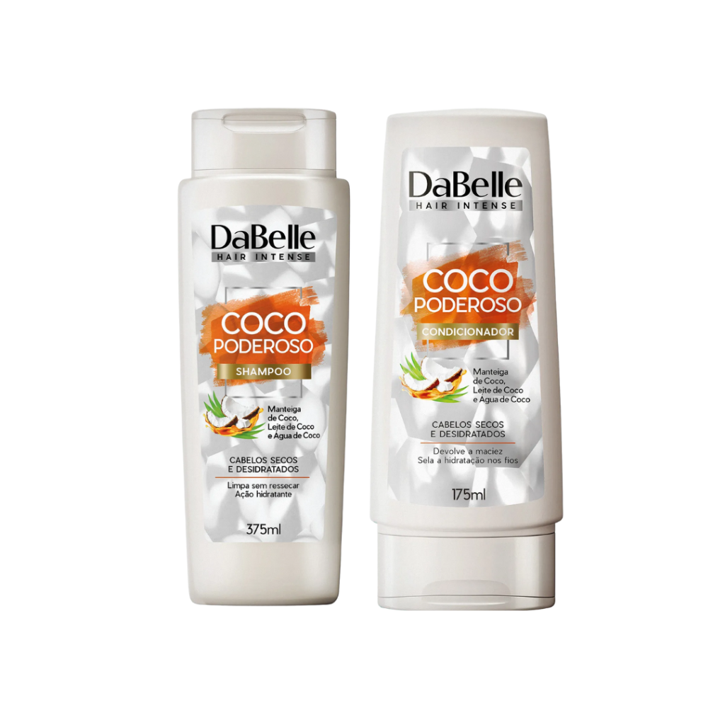 Kit DaBelle Shamp 375ml + Cond 175ml Coco Poderoso (grande)